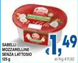 DEM Sabelli mozzarelline senza lattosio offerta