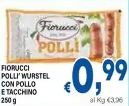 DEM Fiorucci polli' wurstel con pollo e tacchino offerta