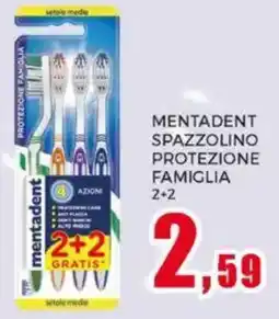 Happy Casa Mentadent spazzolino protezione famiglia offerta