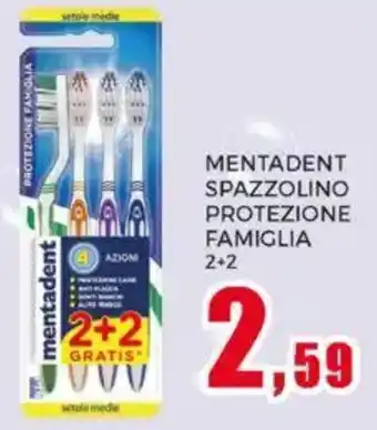 Happy Casa Mentadent spazzolino protezione famiglia offerta