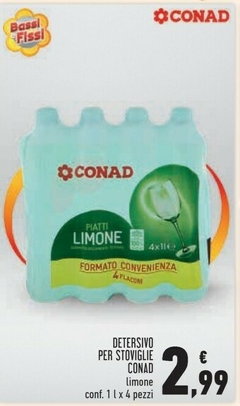 Conad Conad detersivo per stoviglie offerta