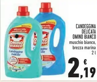 Conad Candeggina delicata muschio bianco 2000 ml offerta