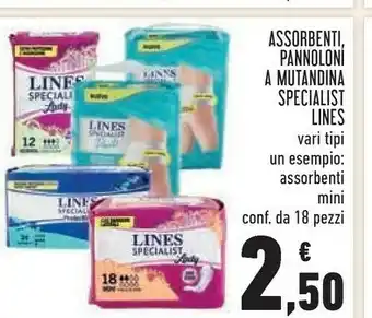 Conad Assorbenti, pannoloni a mutandina specialist offerta