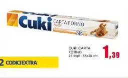 Happy Casa Cuki carta forno offerta