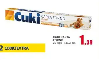 Happy Casa Cuki carta forno offerta