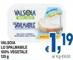 DEM Valsoia lo spalmabile 100% vegetale offerta