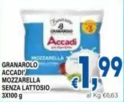 DEM Granarolo accadi mozzarella senza lattosio offerta