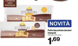 In'S Mercato Fette biscottate dorate/ integrali offerta