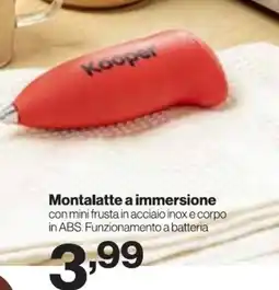 In'S Mercato Kooper Montalatte a immersione offerta