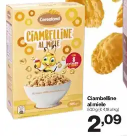 In'S Mercato Cerealand Ciambelline al miele offerta