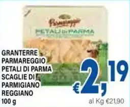 DEM Granterre parmareggio petali di parma scaglie di parmigiano reggiano offerta
