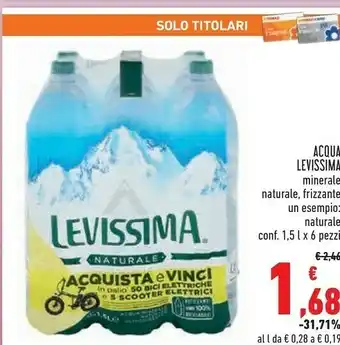 Conad Superstore Acqua minerale naturale frizzante 1500 g(ml) offerta