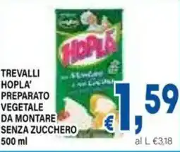 DEM Trevalli hopla' preparato vegetale da montare senza zucchero offerta