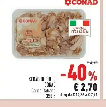 Conad Superstore Conad kebab di pollo offerta