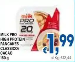 DEM Milk pro high protein pancakes classico/ cacao offerta