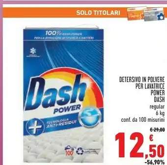 Conad Superstore Detersivo in polvere per lavatrice power 6 kg offerta