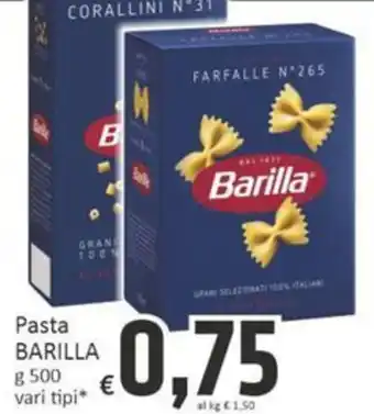 Paghi Poco Pasta BARILLA offerta