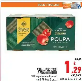 Conad Superstore Polpa a pezzettoni 1200 g offerta