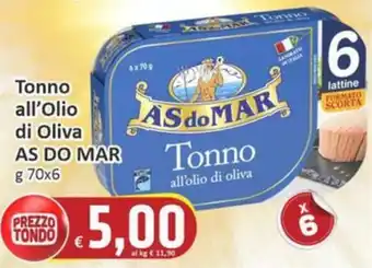 Paghi Poco Tonno all'olio di oliva AS DO MAR offerta