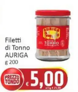 Paghi Poco Filetti di Tonno AURIGA offerta