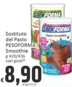 Paghi Poco Sostituto del Pasto PESOFORMA Smoothie offerta