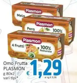 Paghi Poco Omo Frutta PLASMON offerta