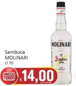 Paghi Poco Sambuca MOLINARI offerta
