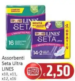 Paghi Poco Assorbenti Seta Ultra LINES offerta