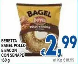 DEM Beretta bagel pollo e bacon con senape offerta