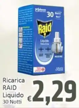 Paghi Poco Ricarica RAID Liquido offerta