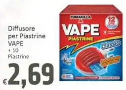 Paghi Poco Diffusore per Piastrine VAPE +10 Piastrine offerta