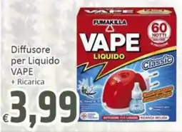 Paghi Poco Diffusore per Liquido VAPE + Ricarica offerta