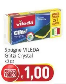 Paghi Poco Spugne VILEDA Glitzi Crystal x3 pz offerta