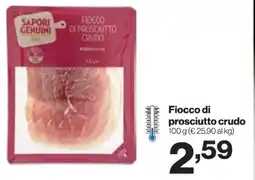 In'S Mercato SAPORI GENUINI Fiocco di prosciutto crudo offerta