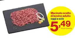 In'S Mercato Macinato scelto di bovino adulto offerta