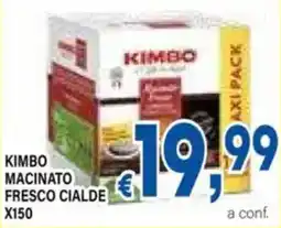DEM Kimbo macinato fresco cialde x150 offerta