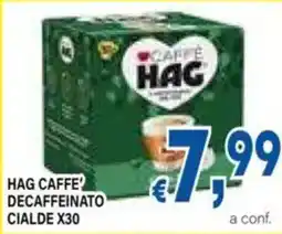 DEM Hag caffe decaffeinato cialde x30 offerta