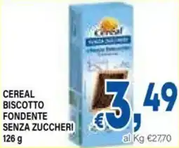DEM Cereal biscotto fondente senza zuccheri offerta