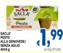 DEM Sacla' pesto alla genovese/ senza aglio offerta