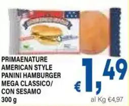 DEM Primaenature american style panini hamburger mega classico/ con sesamo offerta