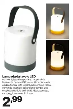 In'S Mercato Lampada da tavolo LED offerta