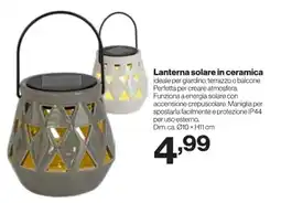 In'S Mercato Lanterna solare in ceramica offerta