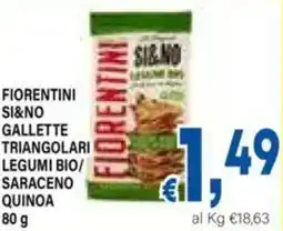 DEM Fiorentini si&no gallette triangolari legumi bio/ saraceno quinoa offerta