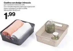 In'S Mercato Cestino con design intreccio offerta