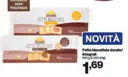 In'S Mercato Fette biscottate dorate/ integrali offerta