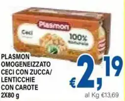 DEM Plasmon omogeneizzato ceci con zucca/ lenticchie con carote offerta