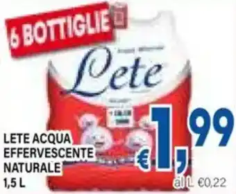 DEM Lete acqua effervescente naturale offerta
