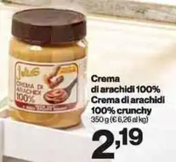 In'S Mercato Crema di arachidi 100% Crema di arachidi 100% crunchy offerta
