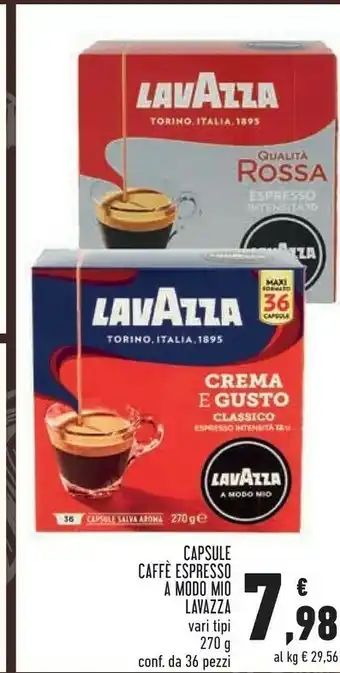 Conad Superstore Capsule caffè espresso a modo mio offerta