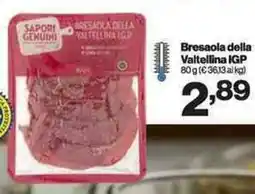 In'S Mercato SAPORI GENUIN Bresaola della Valtellina IGP offerta